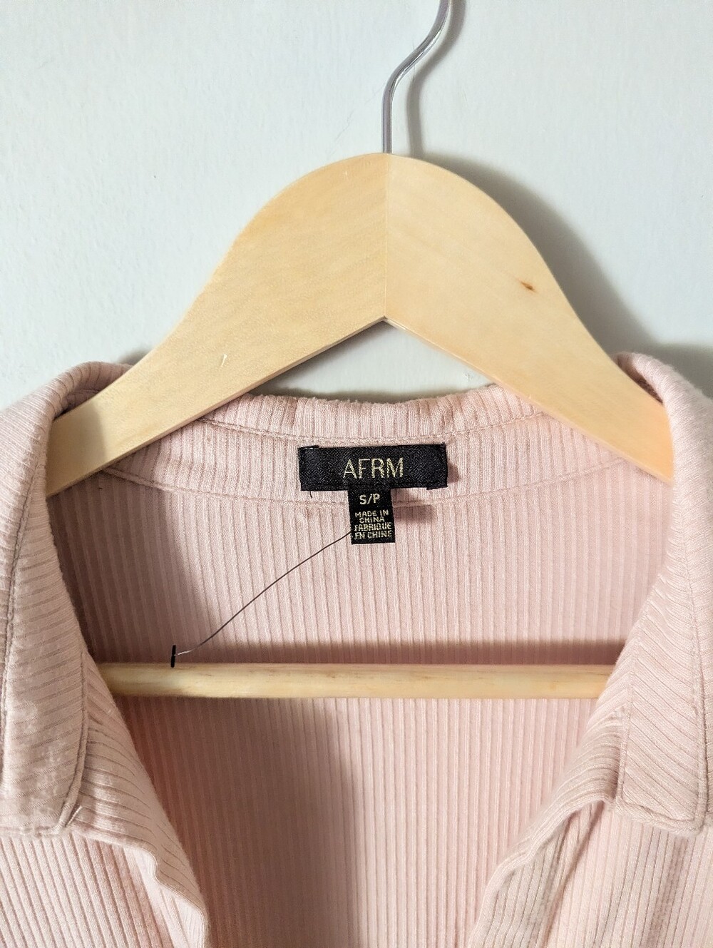 AFRM Revolve Pink Ribbed Cardigan - Picture 2 of 4